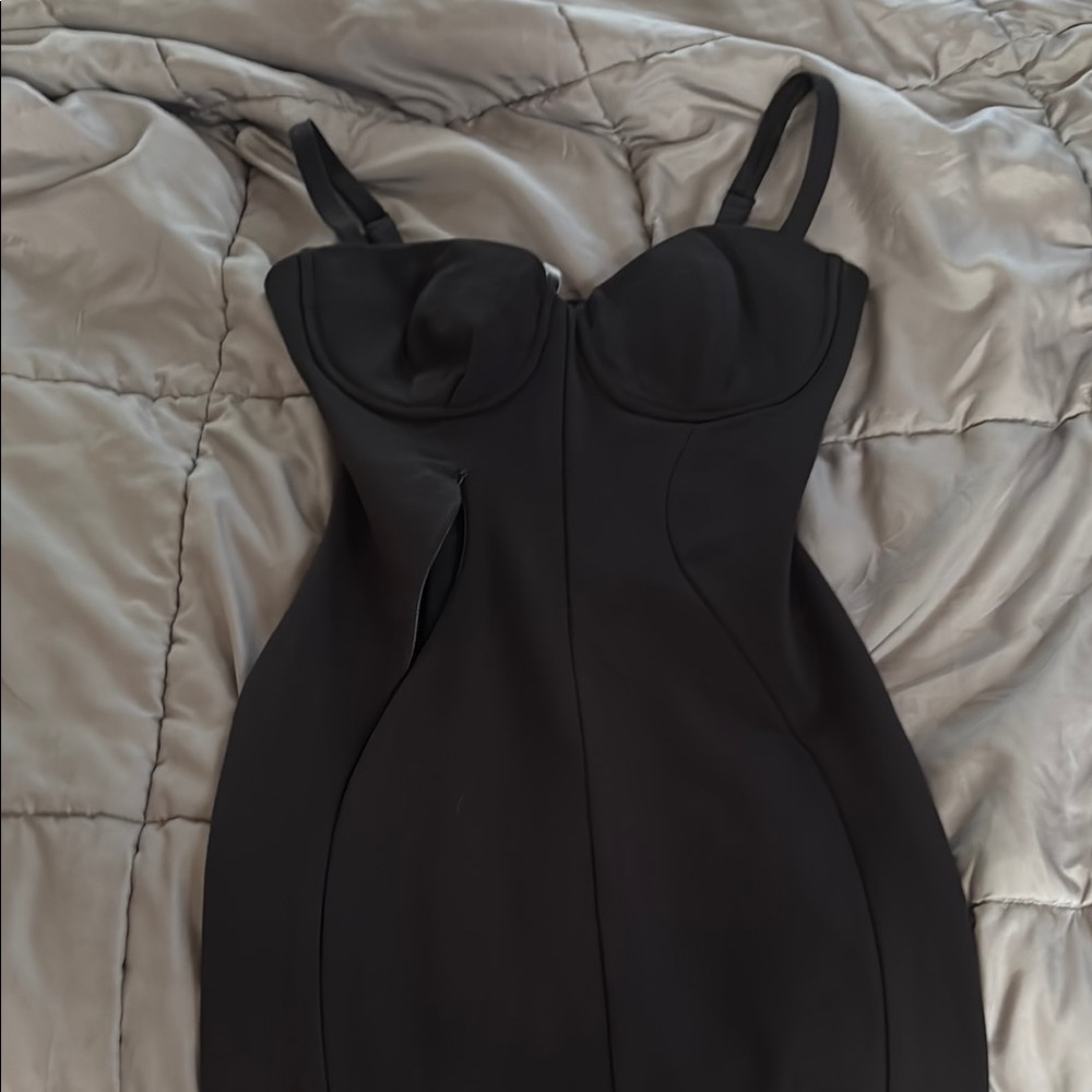 TA3 body on pencil dress with lace up back- New